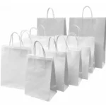 Shoppers in carta bianca