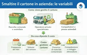 smaltire il cartone in azienda